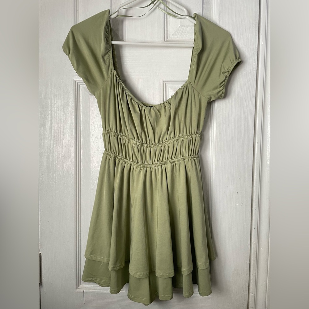Windsor Light Green Mini Dress